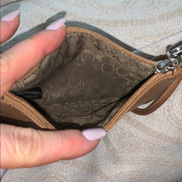 Camel/tan Coach Wristlet - Picture 3 of 3